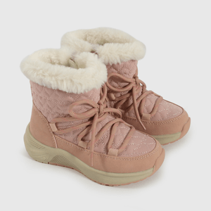 Bootie Caminante de Niña con Cierre Caña Media Rosado