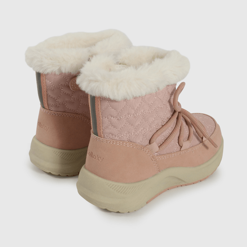 Bootie Caminante de Niña con Cierre Caña Media Rosado