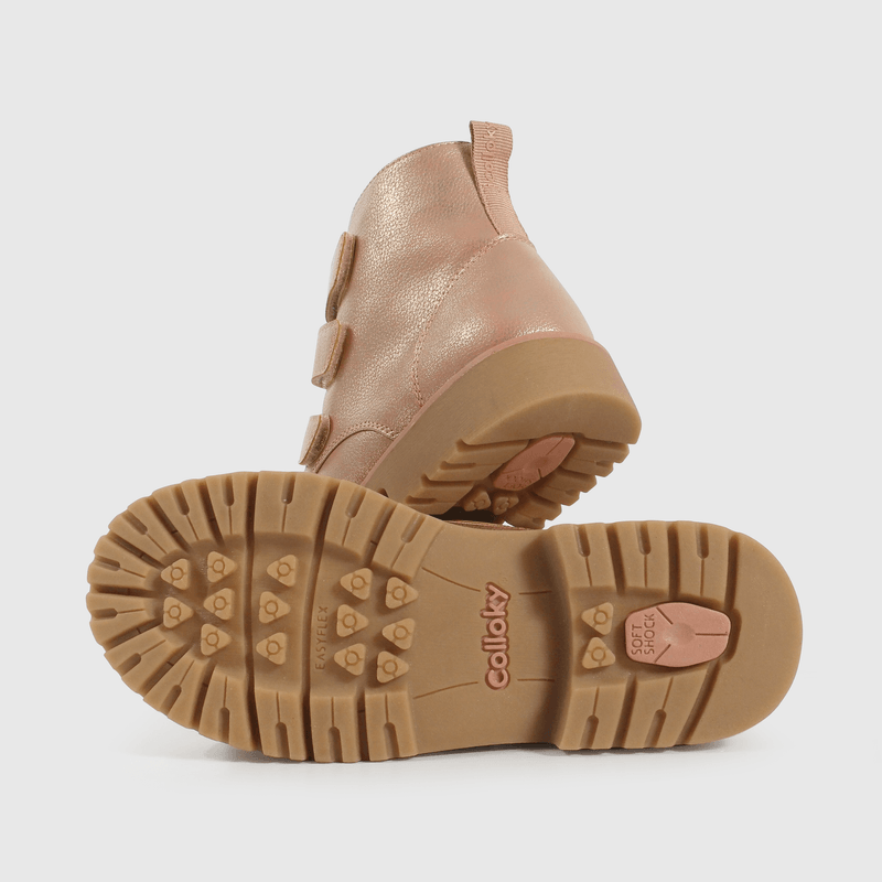 Bootie de Niña Rosado Caña Media Capellada