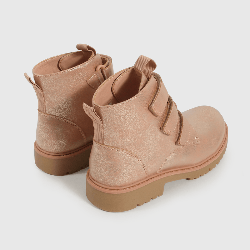Bootie de Niña Rosado Caña Media Capellada