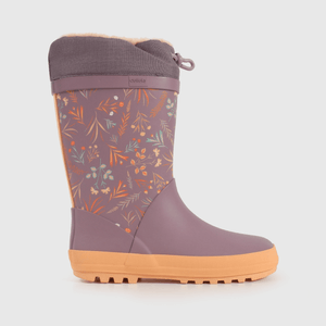 Bota de agua de Niña Morada Caña Alta Capellada