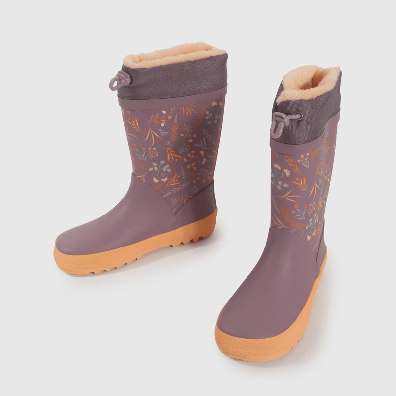 Bota de agua de Niña Morada Caña Alta Capellada