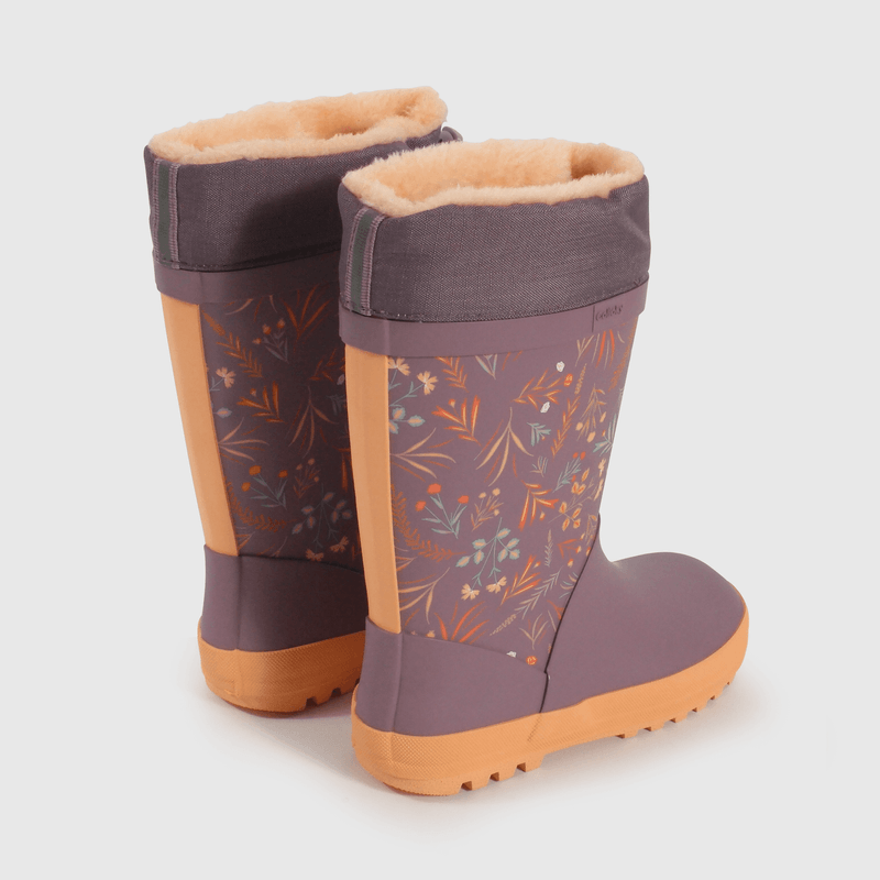 Bota de agua de Niña Morada Caña Alta Capellada