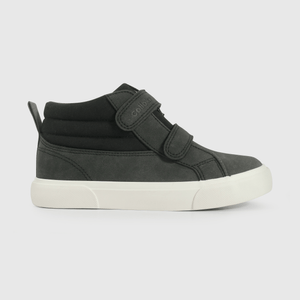 Zapatilla de Niño Negra Caña Media con Velcro