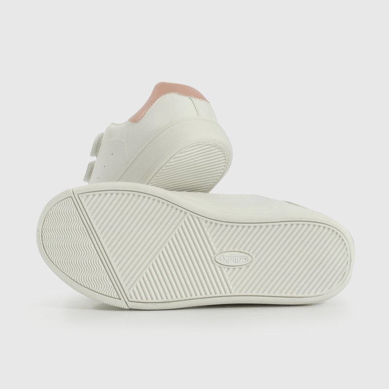 Zapatilla Lifestyle de Niña Blanco Caña Baja con Velcro