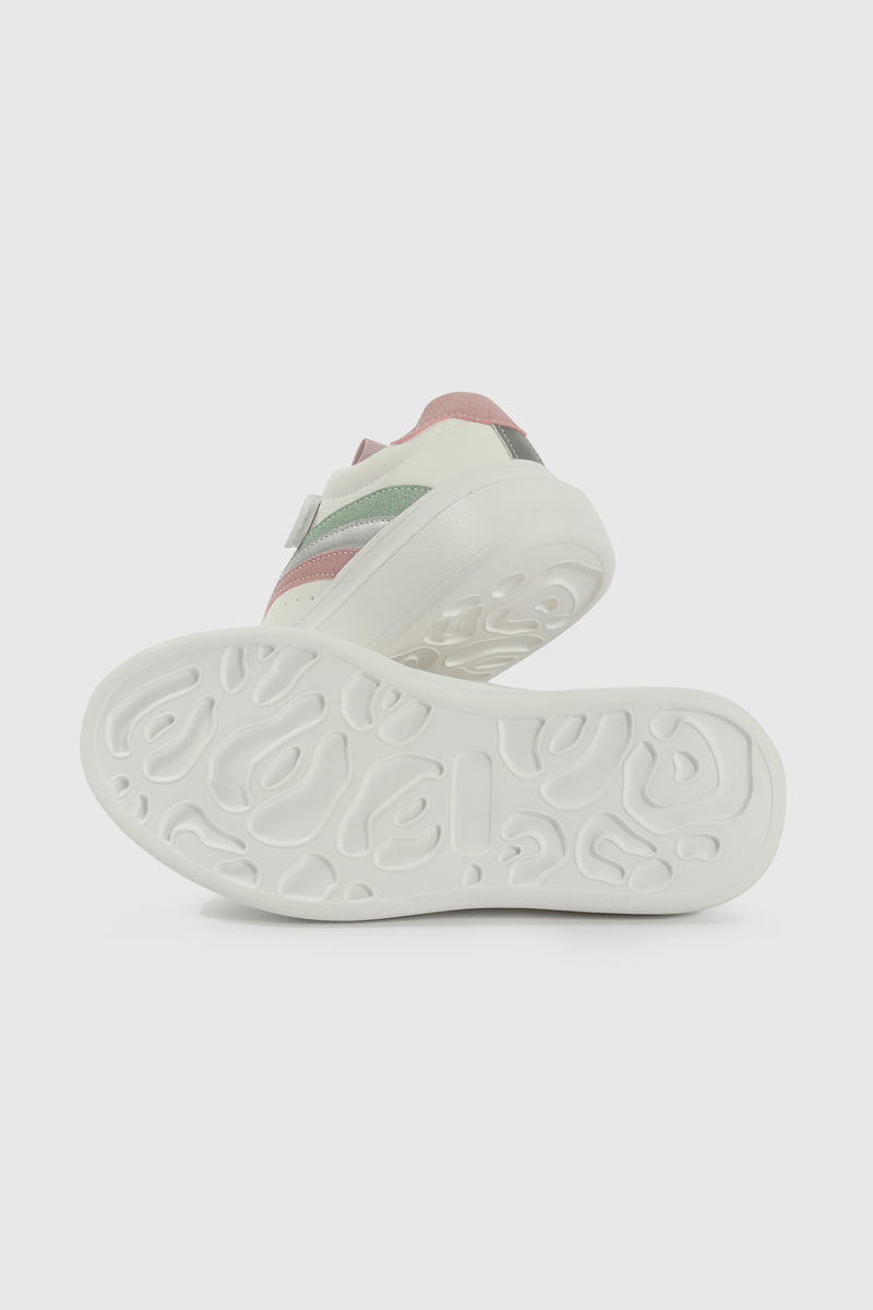 Zapatilla Colloky Lifestyle de Niña Blanco Caña Baja Velcro + Cordón