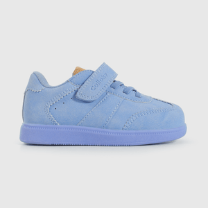 Zapatilla Caminante Lifestyle de Niña Celeste Caña Media con Cordón