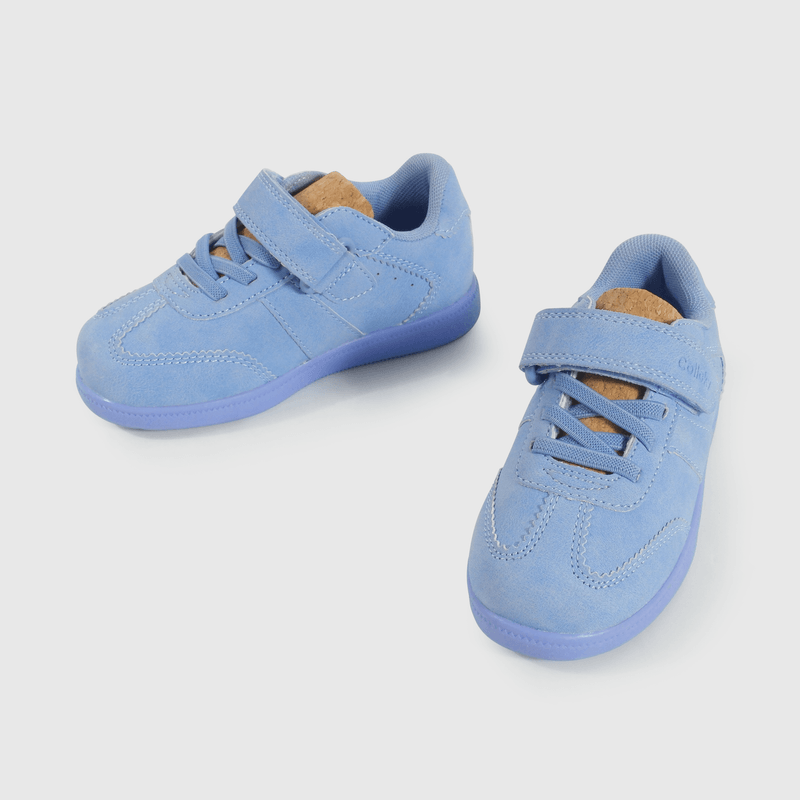 Zapatilla Caminante Lifestyle de Niña Celeste Caña Media con Cordón
