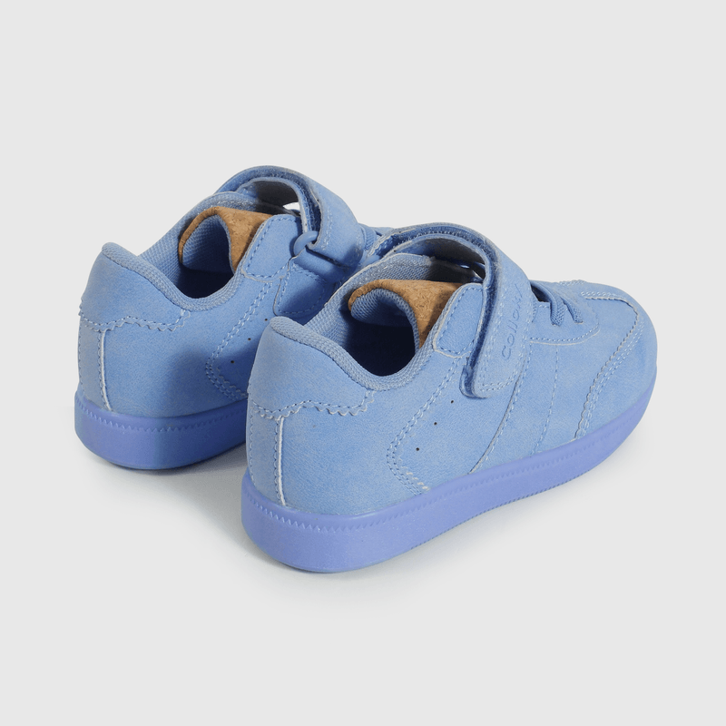 Zapatilla Caminante Lifestyle de Niña Celeste Caña Media con Cordón