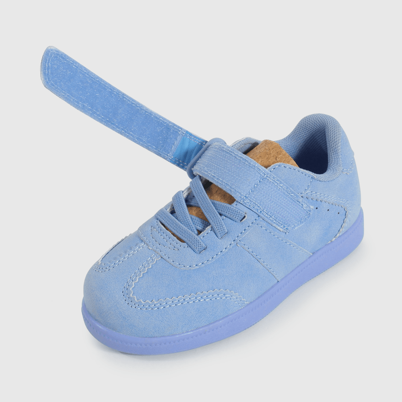 Zapatilla Caminante Lifestyle de Niña Celeste Caña Media con Cordón