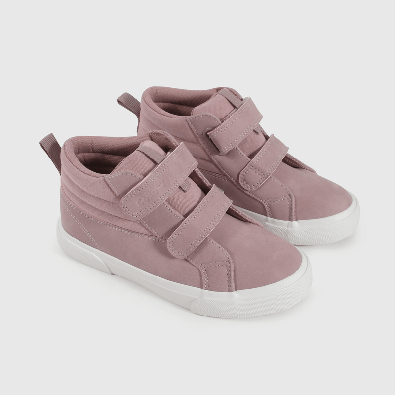 Zapatilla Lifestyle de Niña Morado Caña Media con Velcro