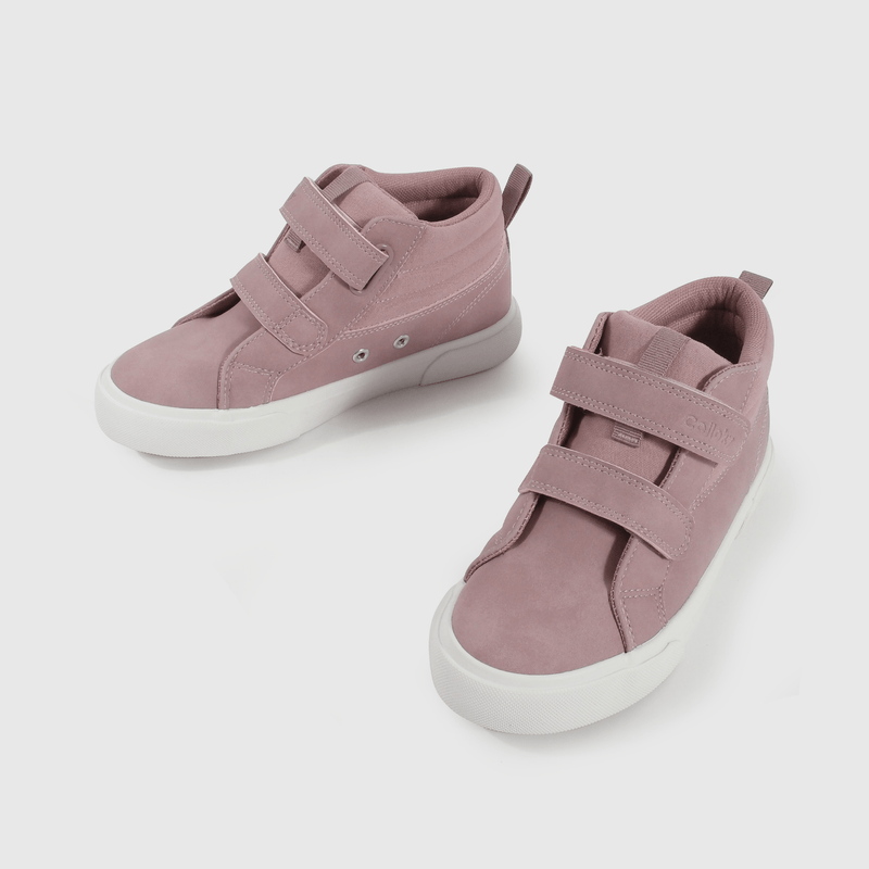 Zapatilla Lifestyle de Niña Morado Caña Media con Velcro