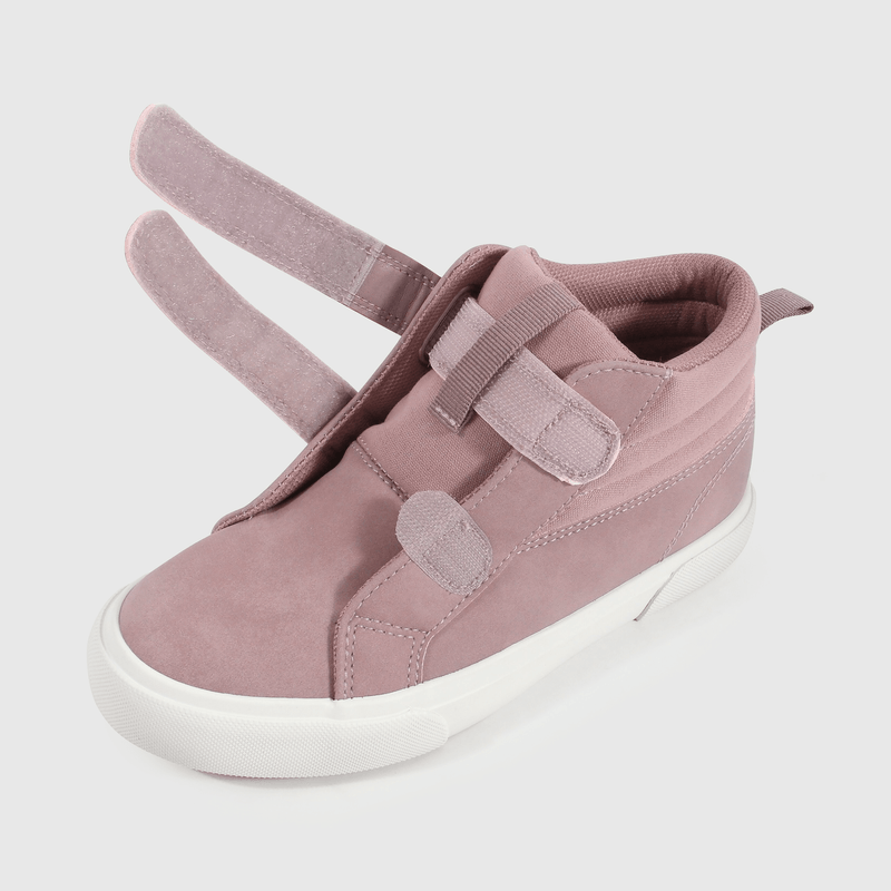 Zapatilla Lifestyle de Niña Morado Caña Media con Velcro
