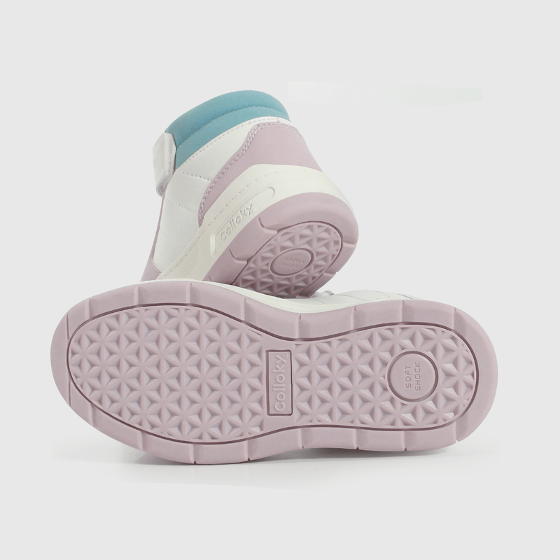Zapatilla Lifestyle de Niña Multicolor Caña Media con Velcro y Cordón