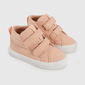 Zapatilla Caminante  Lifestyle de Niña Rosado Caña Media con Velcro