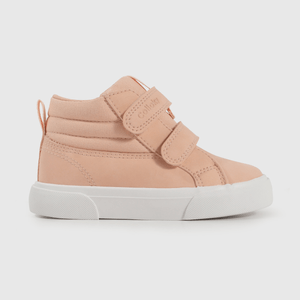 Zapatilla Caminante  Lifestyle de Niña Rosado Caña Media con Velcro