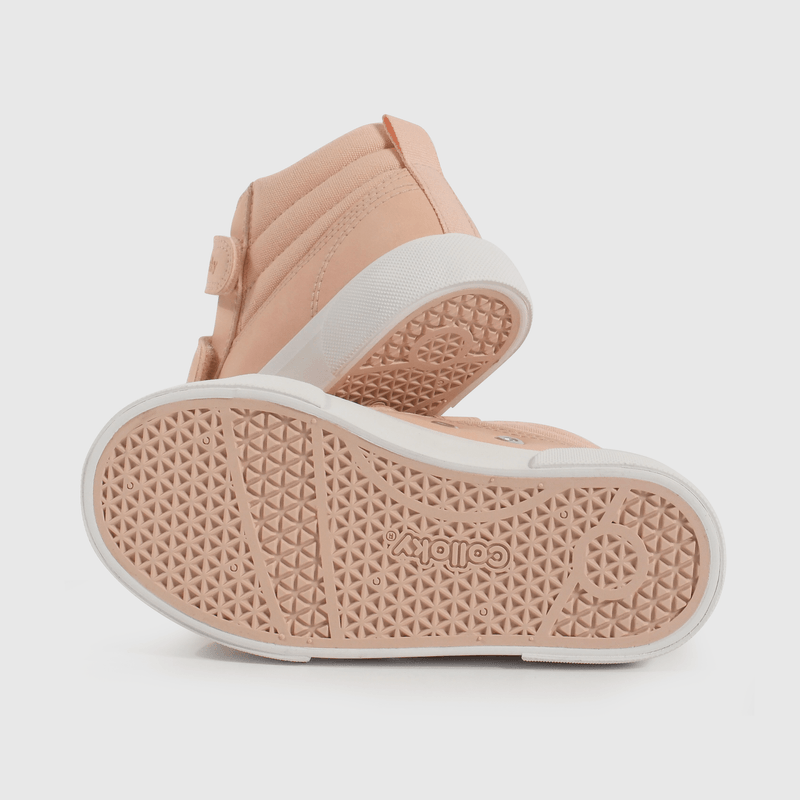 Zapatilla Caminante  Lifestyle de Niña Rosado Caña Media con Velcro