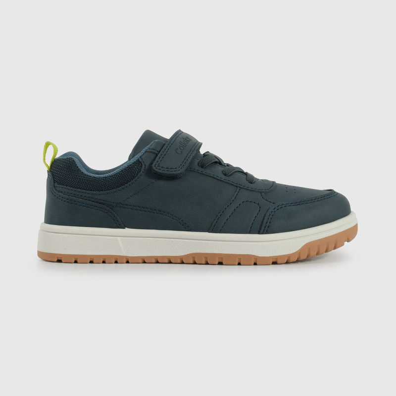 Zapatilla Lifestyle de Niño Azul Caña Baja con Velcro y Cordón