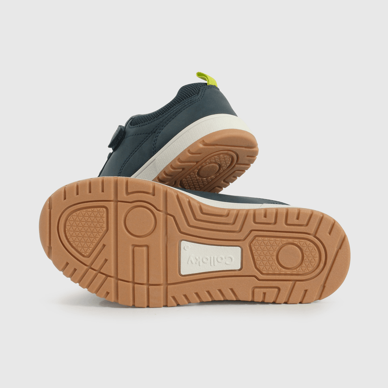Zapatilla Lifestyle de Niño Azul Caña Baja con Velcro y Cordón