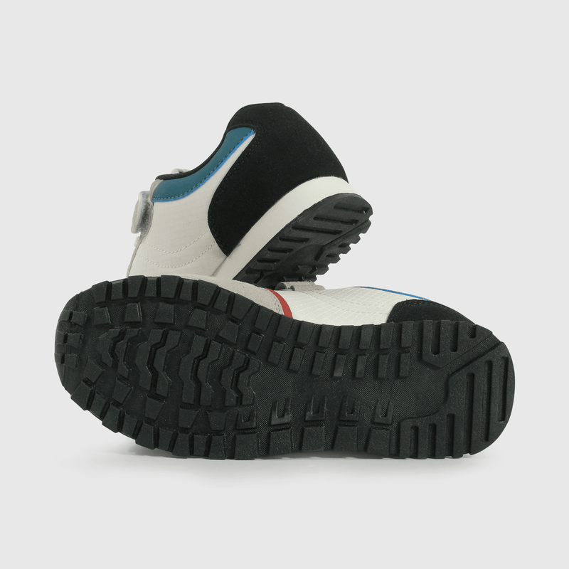 Zapatilla Lifestyle de Niño Beige Caña Baja con Velcro y Cordón