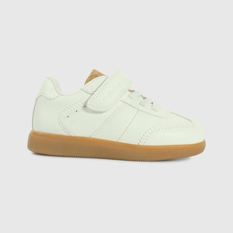Zapatilla Caminante Lifestyle Unisex Blanco Caña Baja con Cordón