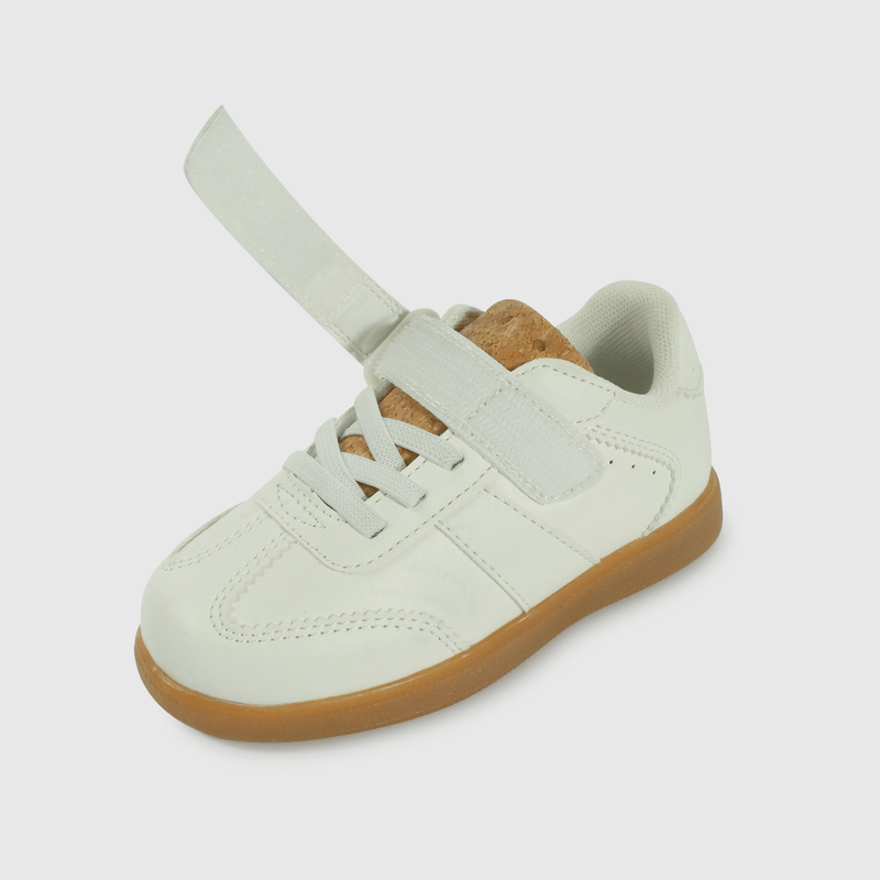 Zapatilla Caminante Lifestyle Unisex Blanco Caña Baja con Cordón