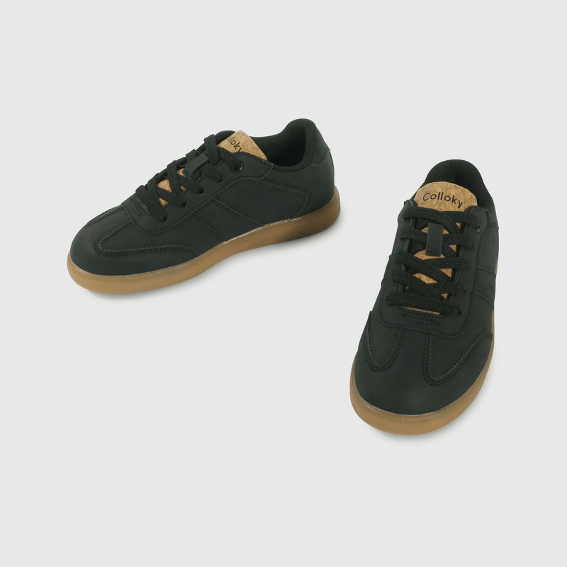 Zapatilla Lifestyle Negra Unisex Caña Baja con Cordón