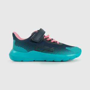 Zapatilla Sport de Niña Verde Caña Baja con Velcro y Cordón