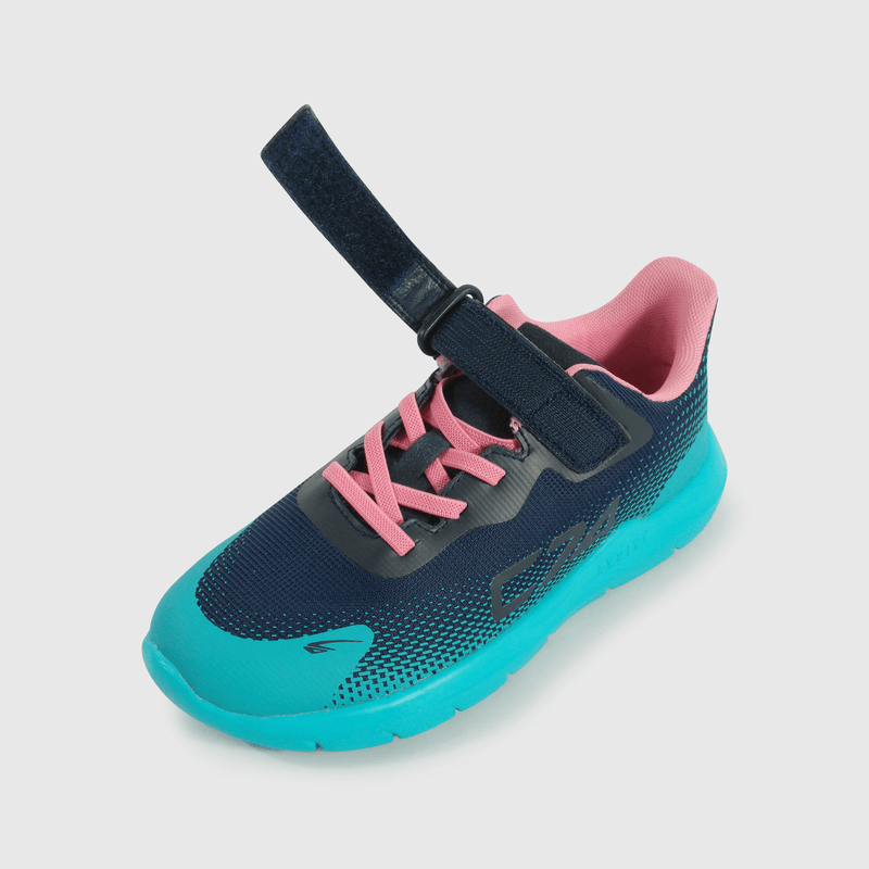 Zapatilla Sport de Niña Verde Caña Baja con Velcro y Cordón