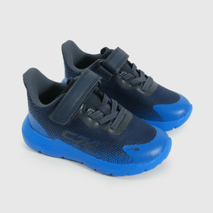 Zapatilla Caminante Sport Running de Niño Azul Velcro y Cordón
