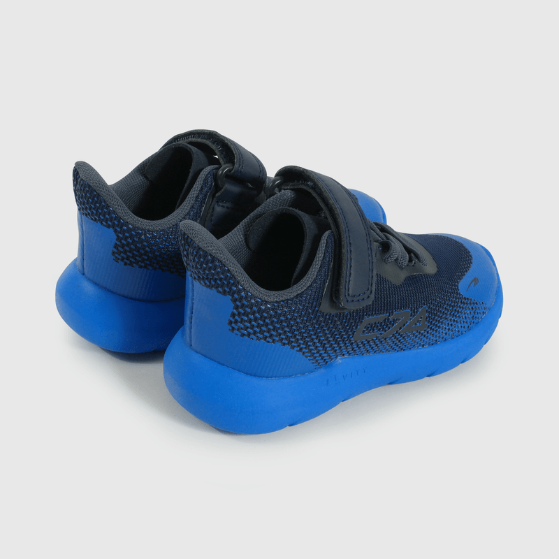 Zapatilla Caminante Sport Running de Niño Azul Velcro y Cordón