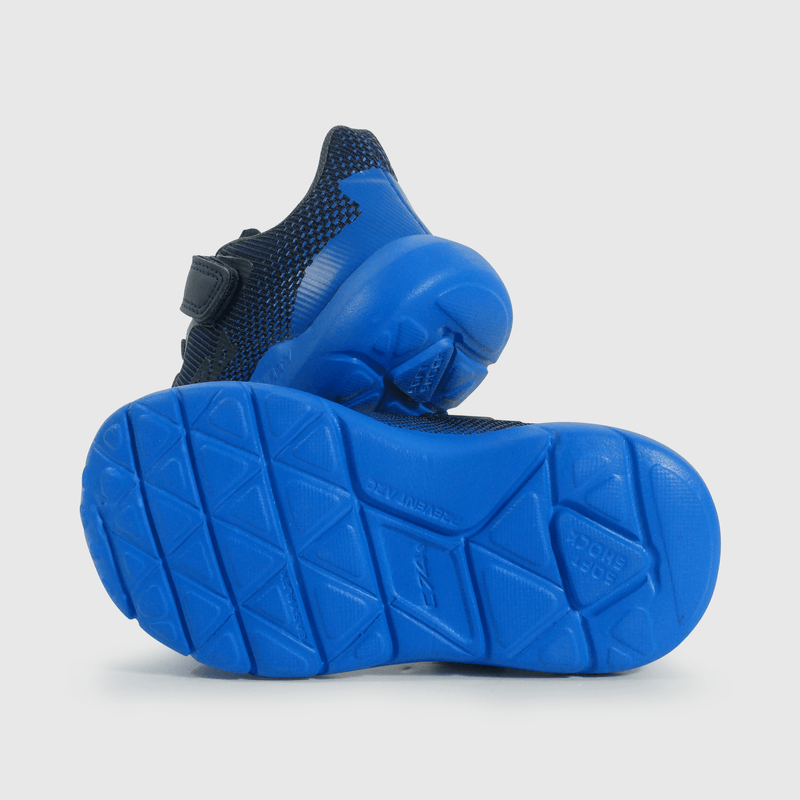 Zapatilla Caminante Sport Running de Niño Azul Velcro y Cordón