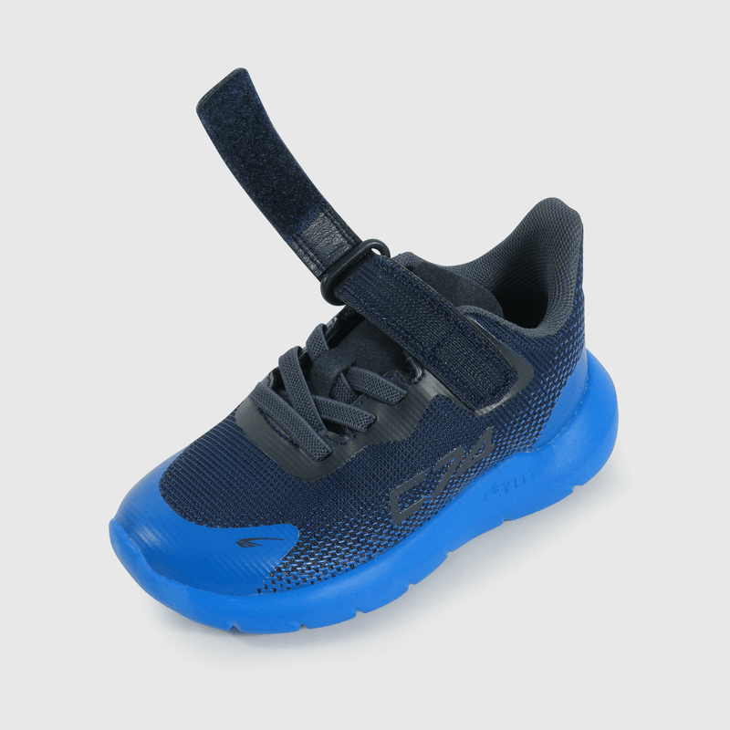 Zapatilla Caminante Sport Running de Niño Azul Velcro y Cordón