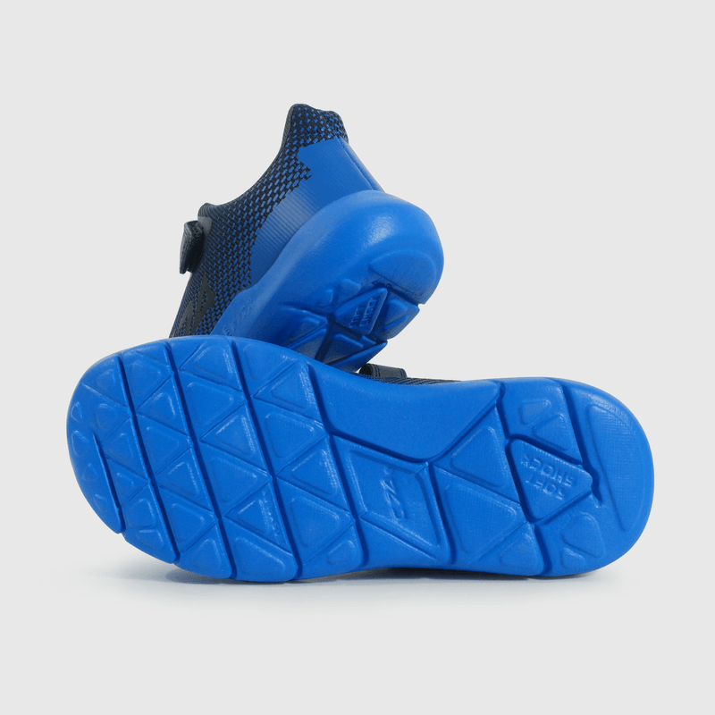 Zapatilla Sport de Niño Azul Caña Baja con Velcro y Cordón