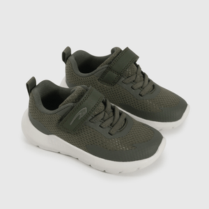 Zapatilla Caminante Sport Running de Niño Verde Velcro y Cordón