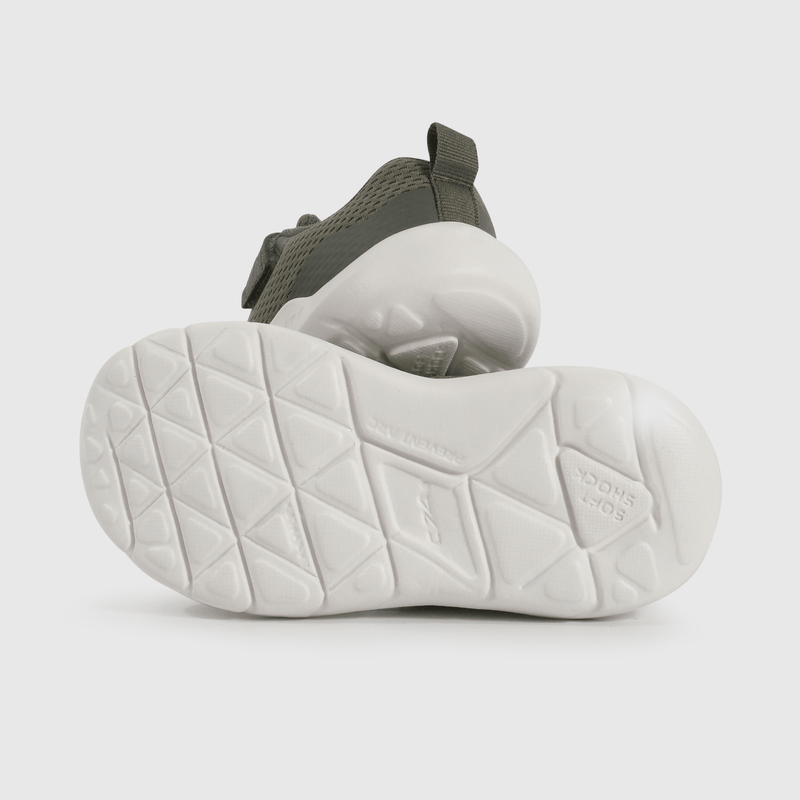 Zapatilla Caminante Sport Running de Niño Verde Velcro y Cordón