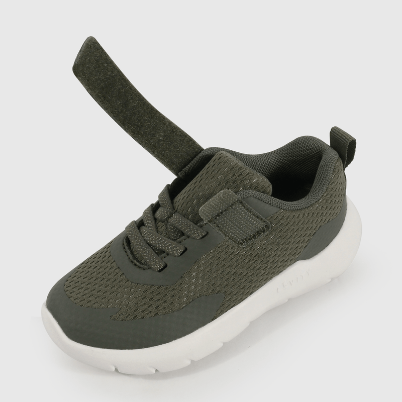 Zapatilla Caminante Sport Running de Niño Verde Velcro y Cordón