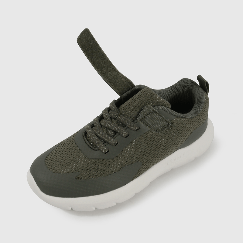 Zapatilla Sport de Niño Verde Caña Baja con Velcro y Cordón
