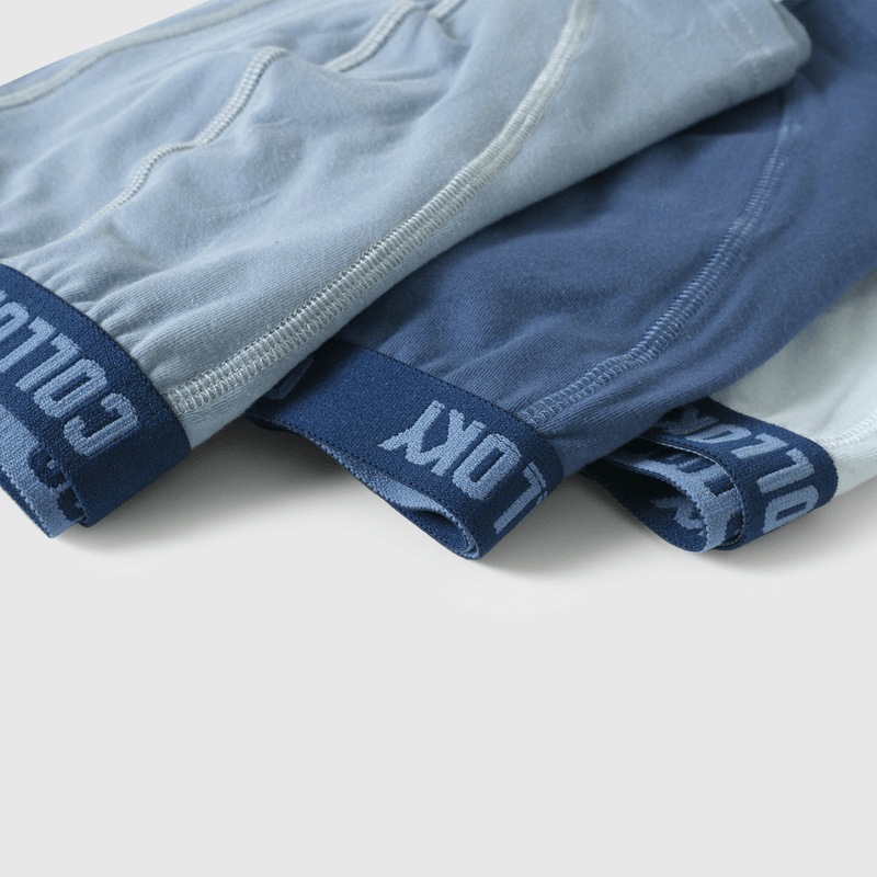 Bóxer azul para niños, pack de 3 cómodos y de calidad