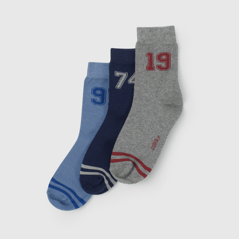 Calcetines modernos y cómodos para niños, pack de 3