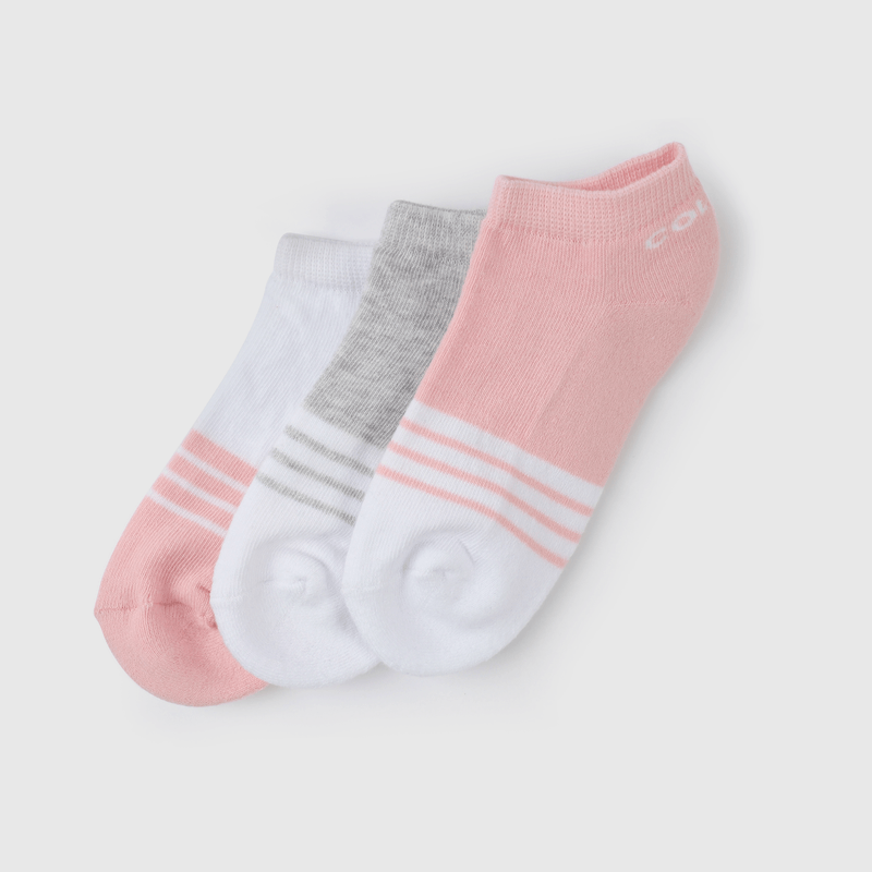 Calcetines cortos para niños, pack de 3 colores
