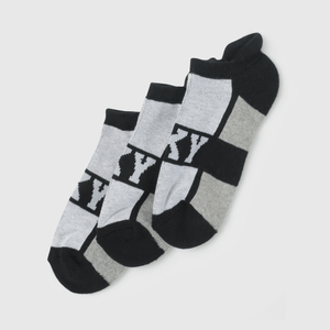 Calcetines cortos negros y grises para niños - Pack de 3