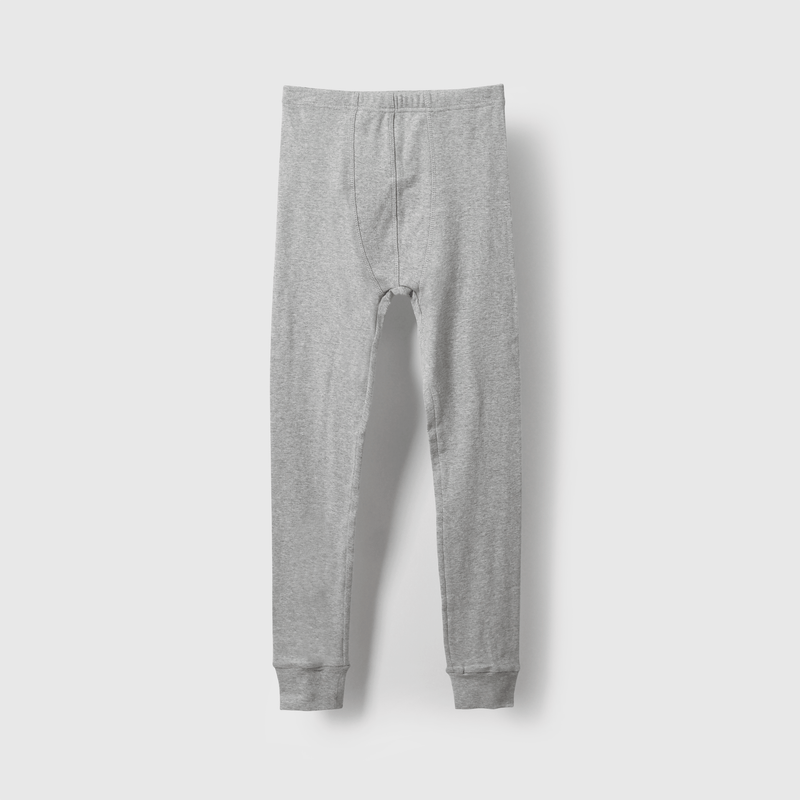 Calzoncillos largos gris para niños, pack de 2