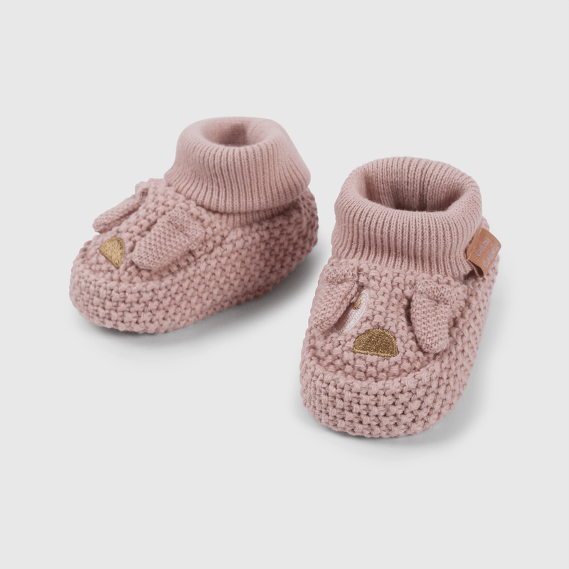Pantuflas rosadas para bebés, comodidad y ternura