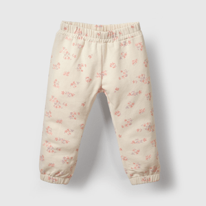 Buzo blanco con flores para niña, suave y cómodo