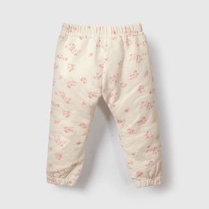 Buzo blanco con flores para niña, suave y cómodo