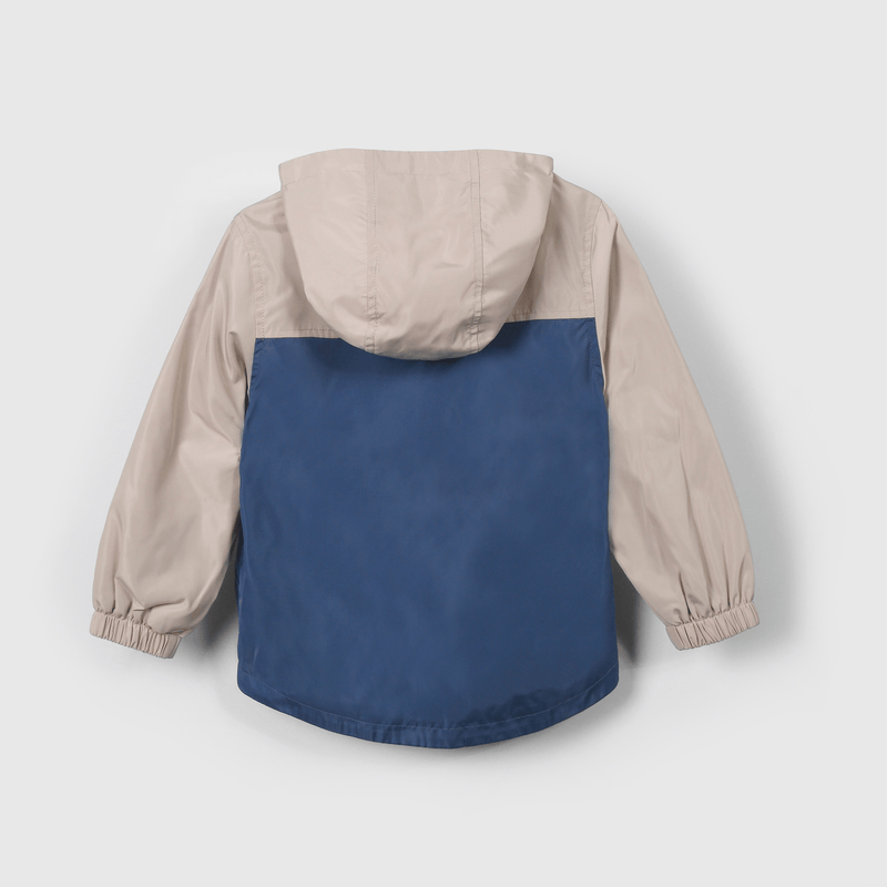 Chaqueta corta viento azul para niños en crecimiento
