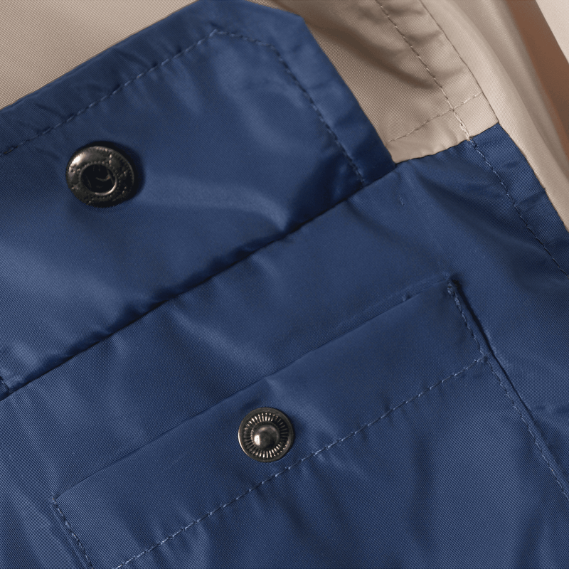 Chaqueta corta viento azul para niños en crecimiento
