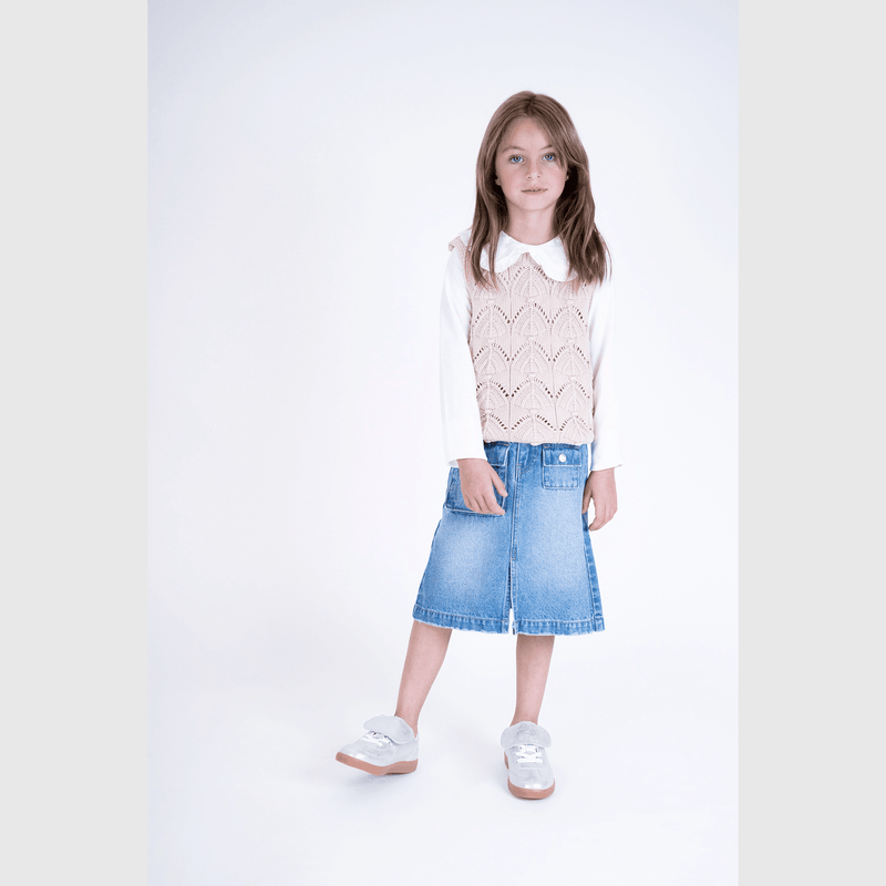 Falda Denim Cargo