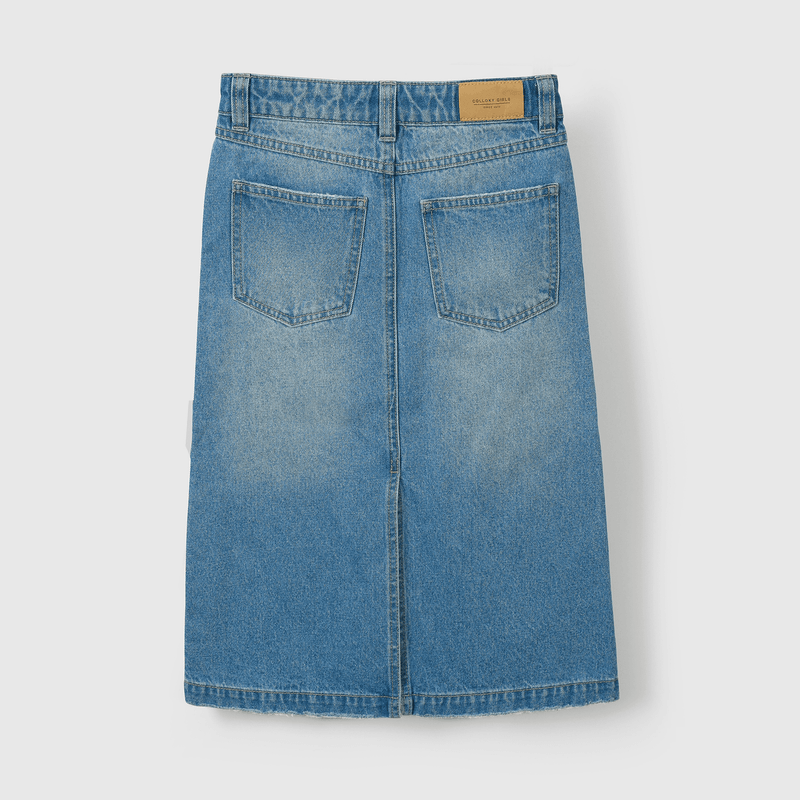 Falda Denim Cargo